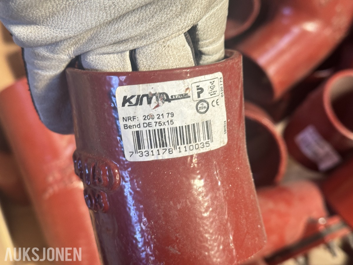2 Paller NYTT MA rørdeler/koblinger/vinkler ++