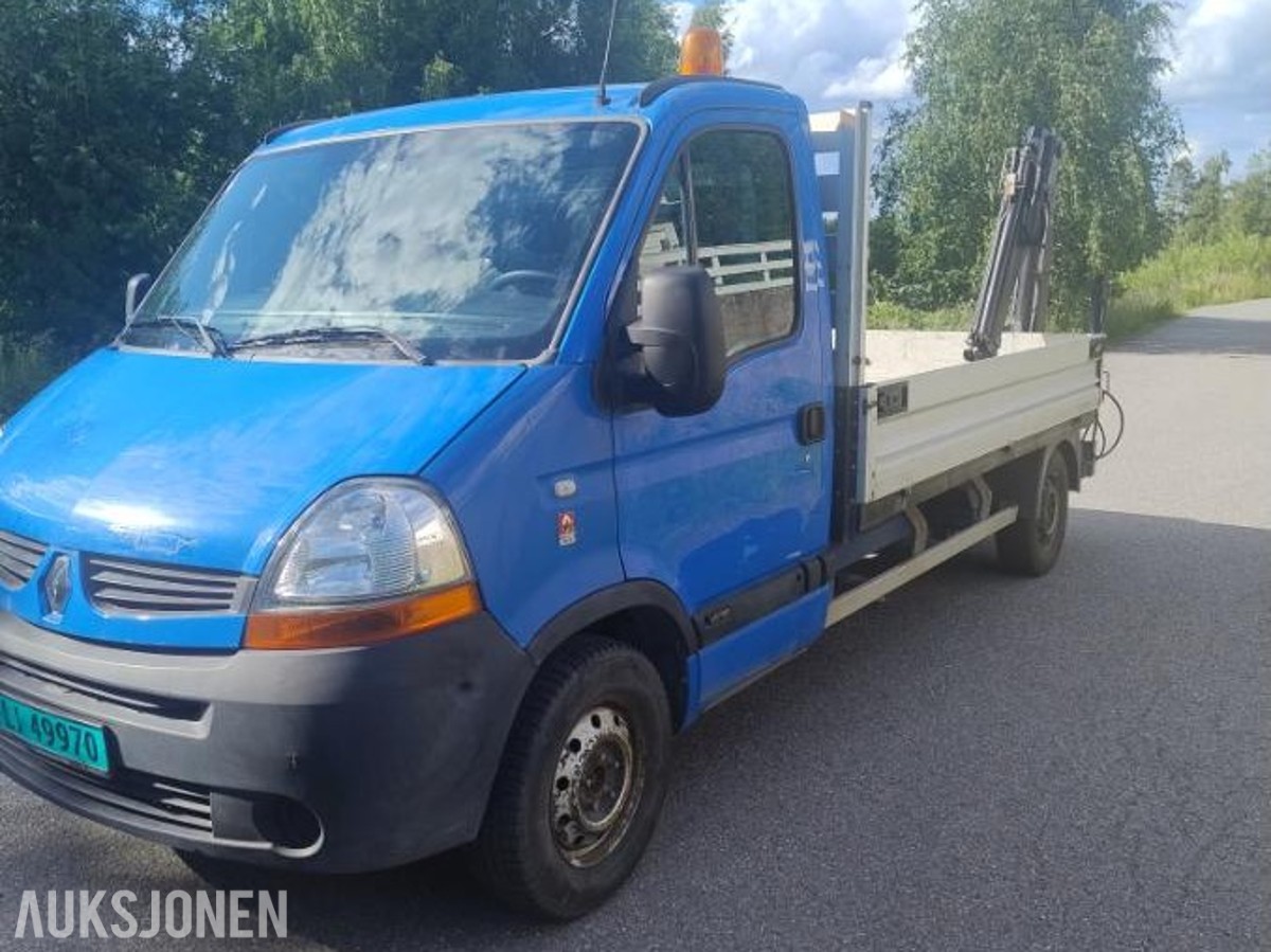 2008 Renault Master 2.5 Diesel - med kran, 190500km, Hengerfeste