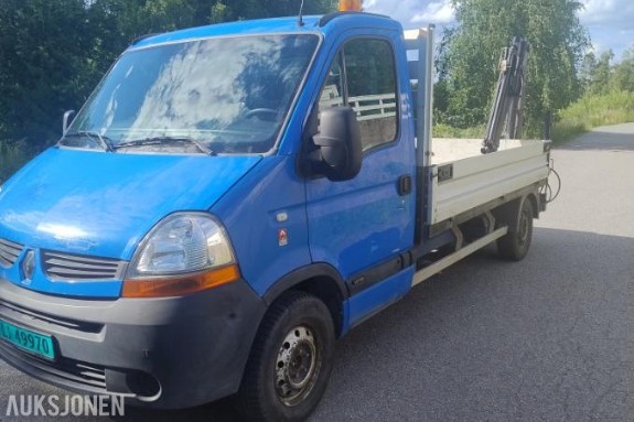 2008 Renault Master 2.5 Diesel - med kran, 190500km, Hengerfeste