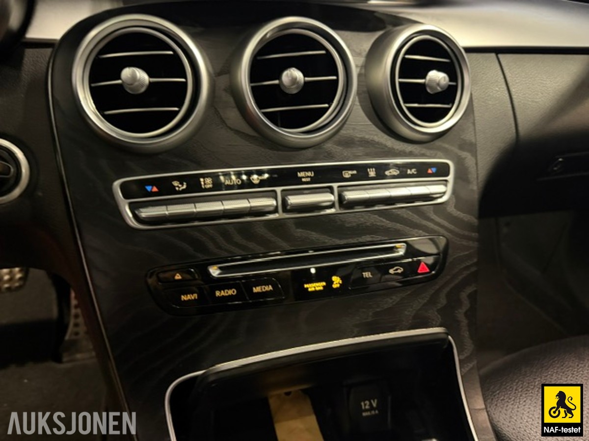 2018 Mercedes-Benz C350E AMG NATTPAKKE LUFTFJÆRING ADAPTIV CRUISE