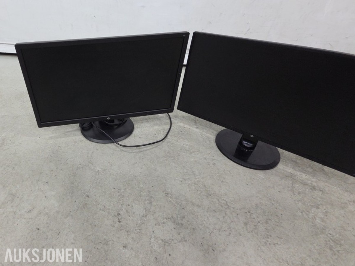 2 stk HP dataskjermer 24