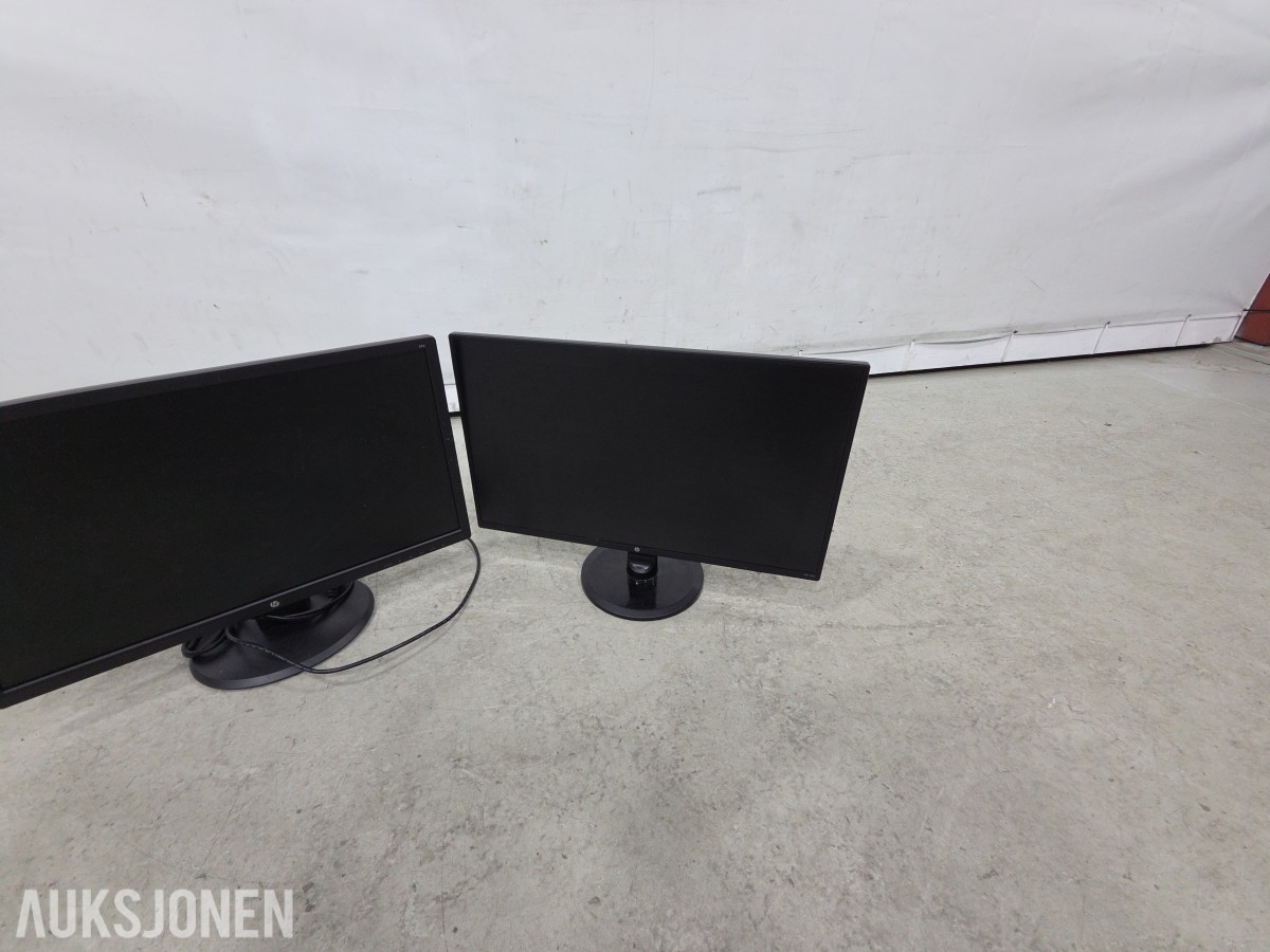 2 stk HP dataskjermer 24