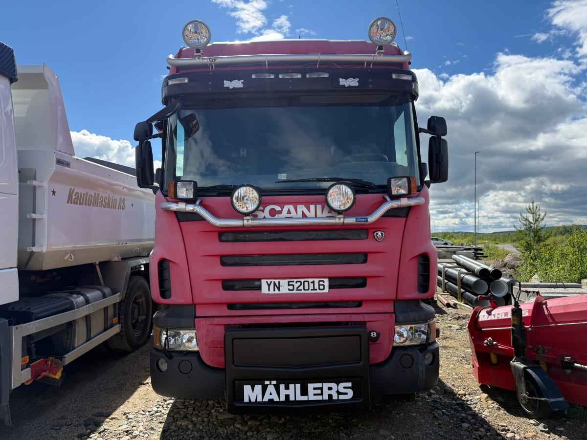 2006 Scania R500 Tippbil med brøyteplate