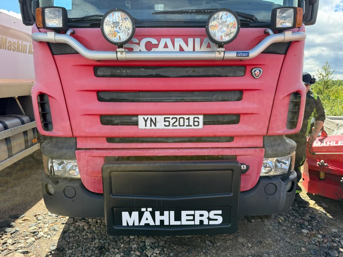 2006 Scania R500 Tippbil med brøyteplate