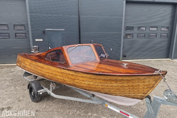 1962 With 16ft Trebåt og henger