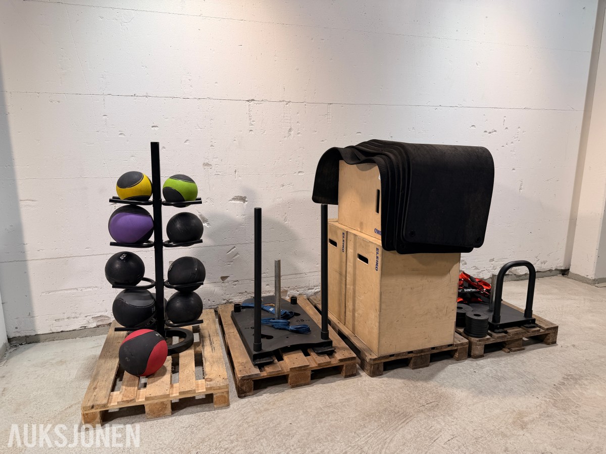 Eleiko og P2I treningsutstyr - plyobokser, sleder, medisinballer og tilbehør