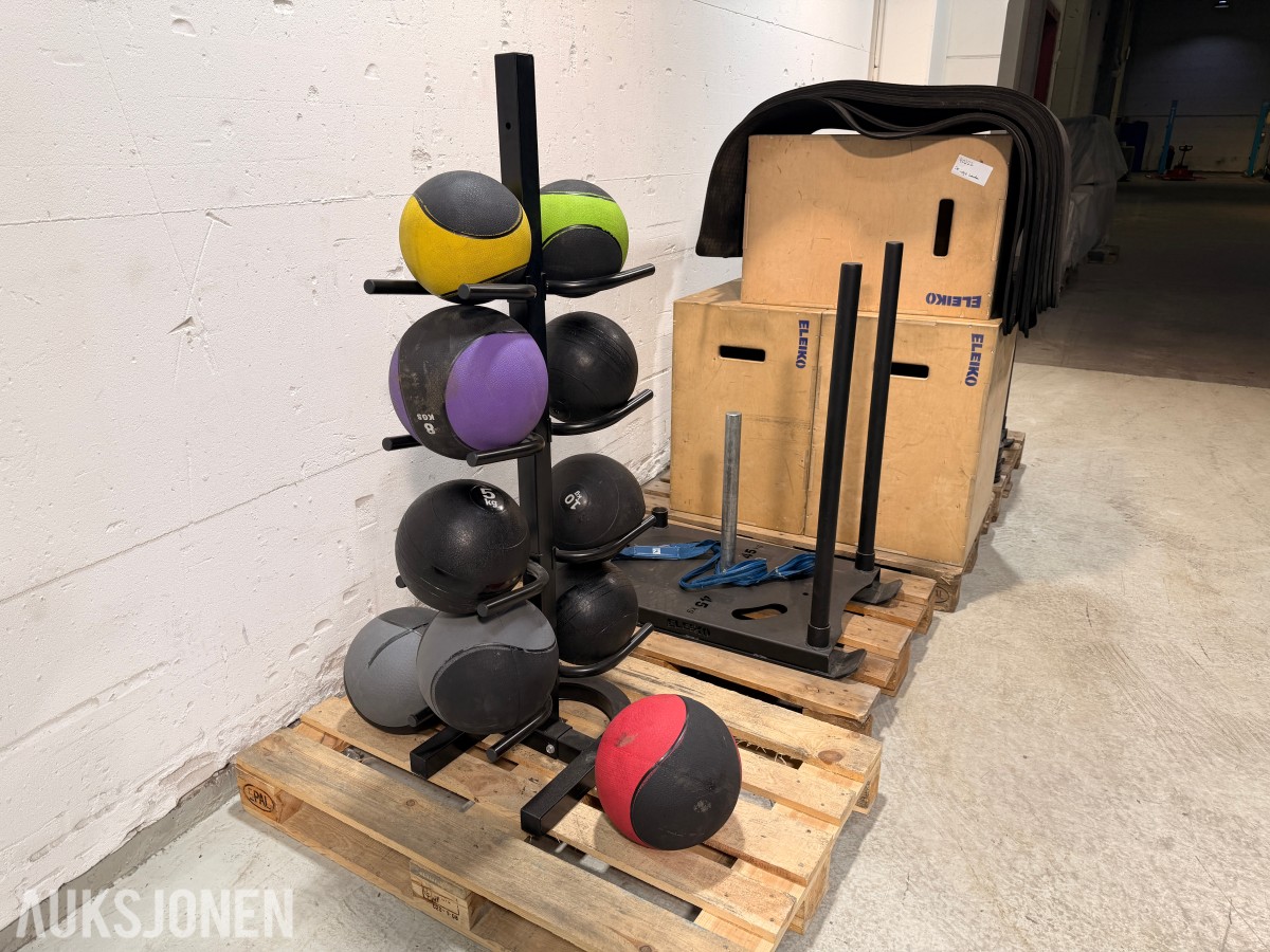 Eleiko og P2I treningsutstyr - plyobokser, sleder, medisinballer og tilbehør