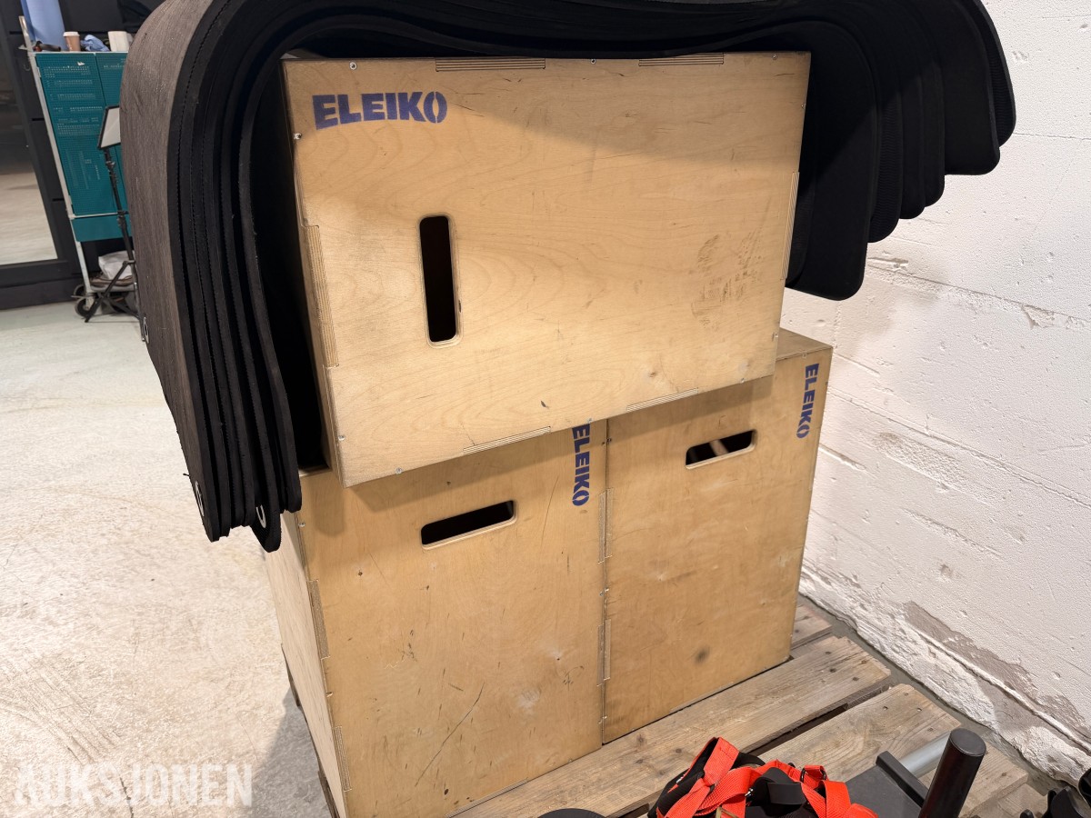 Eleiko og P2I treningsutstyr - plyobokser, sleder, medisinballer og tilbehør