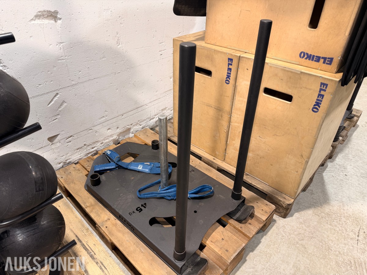 Eleiko og P2I treningsutstyr - plyobokser, sleder, medisinballer og tilbehør