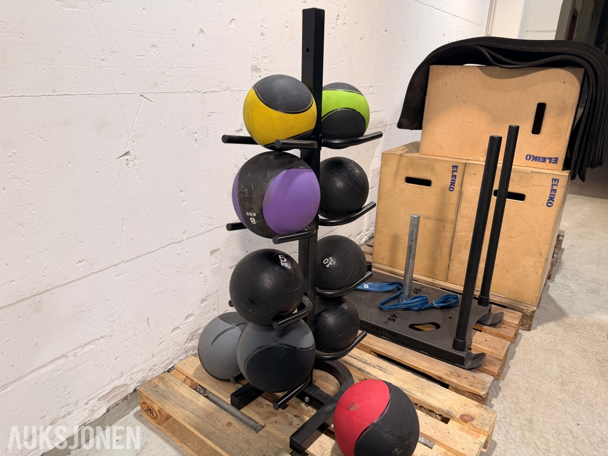 Eleiko og P2I treningsutstyr - plyobokser, sleder, medisinballer og tilbehør