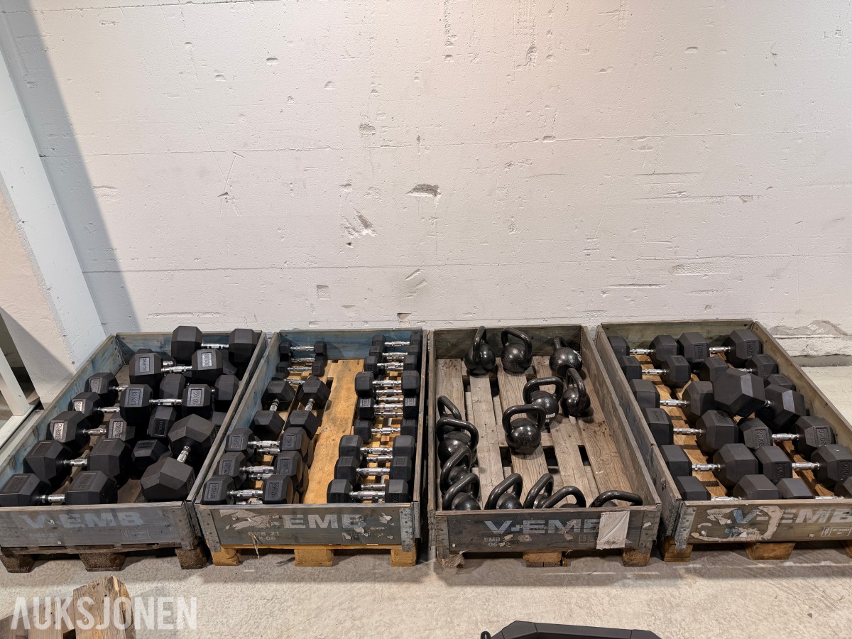 Eleiko treningsutstyr - manualer, kettlebells, treningsbenk, Trap Bar og manualstativ