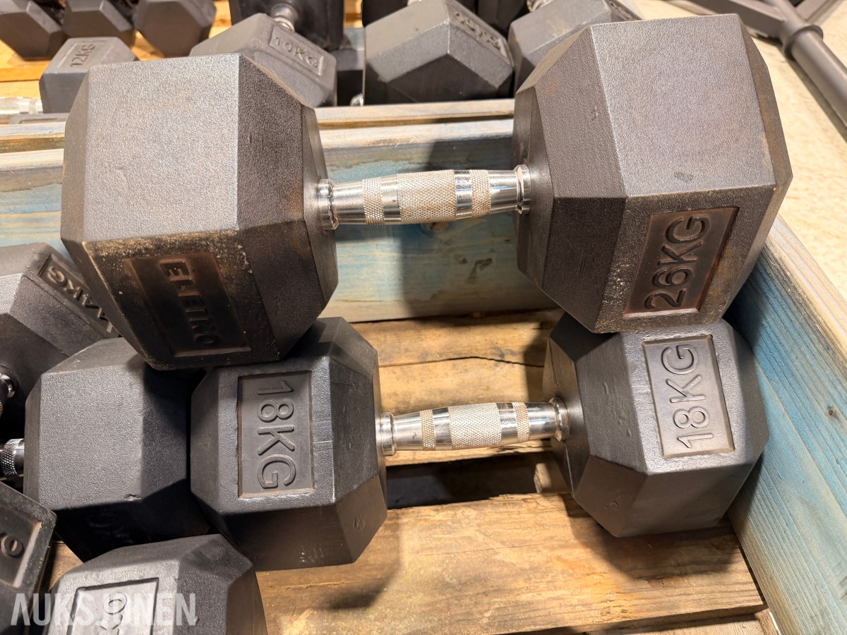 Eleiko treningsutstyr - manualer, kettlebells, treningsbenk, Trap Bar og manualstativ