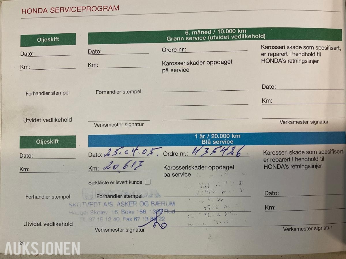 2004 Honda CR-V 2.0-150 hk Bensin 4WD