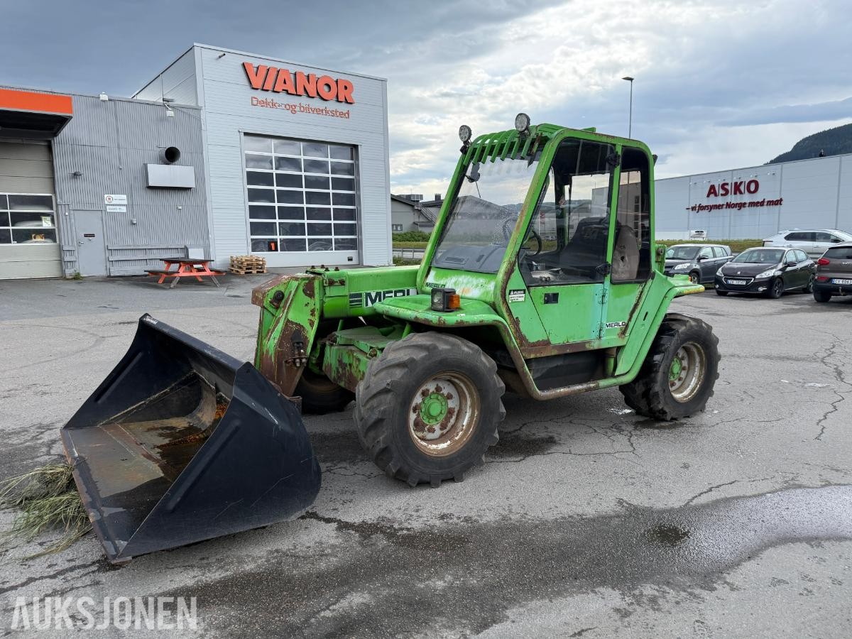 1993 Merlo Teleskoptruck m/skuffe og pallegaffler 4WD