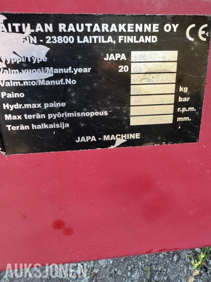 2003 Japa 700 vedmaskin