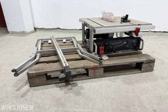 2013 Bosch GTS 10 J Professional bordsag + GTA 600 arbeidsstativ