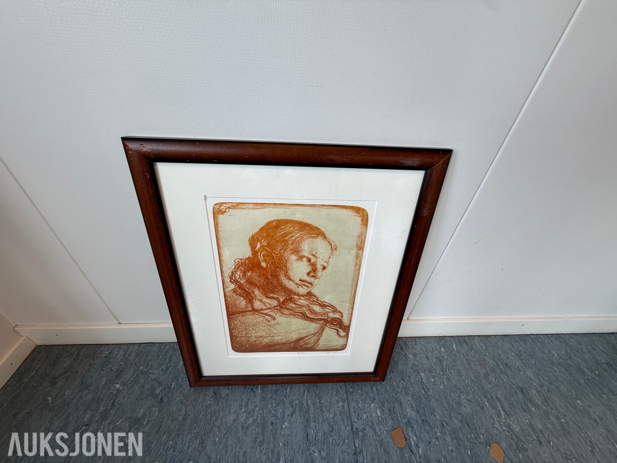 Innrammet litografi – 