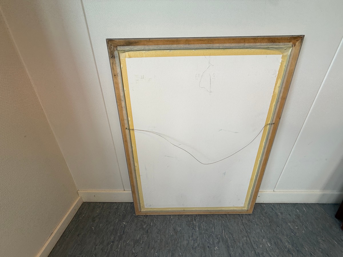 Signert og nummerert grafisk trykk – innrammet – 68 × 57 cm
