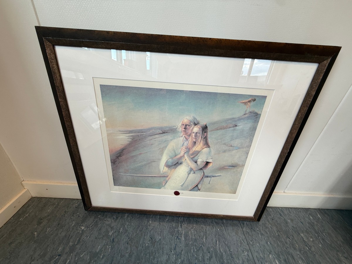 Odd Nerdrum – «Shining Eyes» – serigrafi med sertifikat – 67 × 88 cm