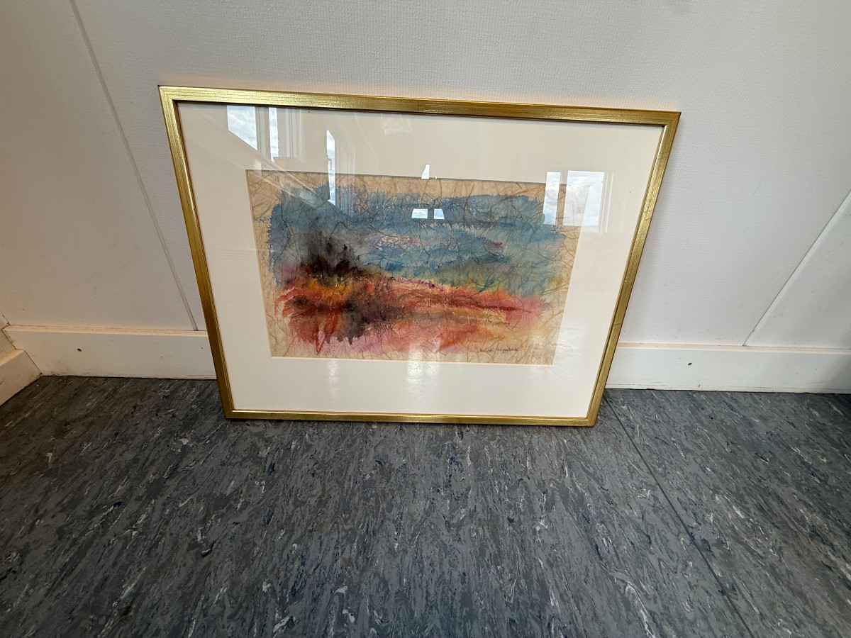 Kirsti Hopstock – Original akvarell – Signert
