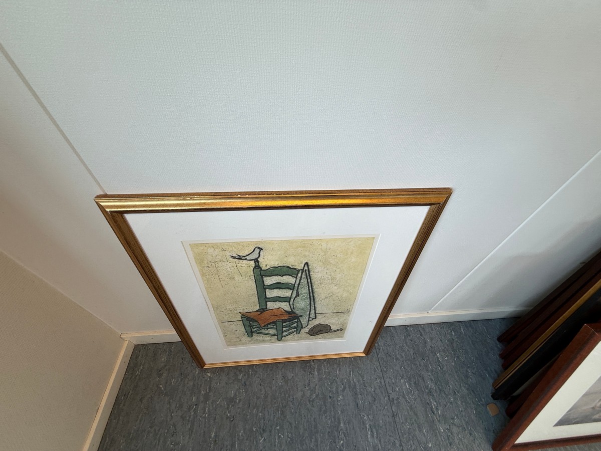 Signert grafikk – datert 1994 – innrammet