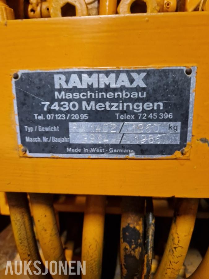 1986 Rammax Grøftevals/komprimator