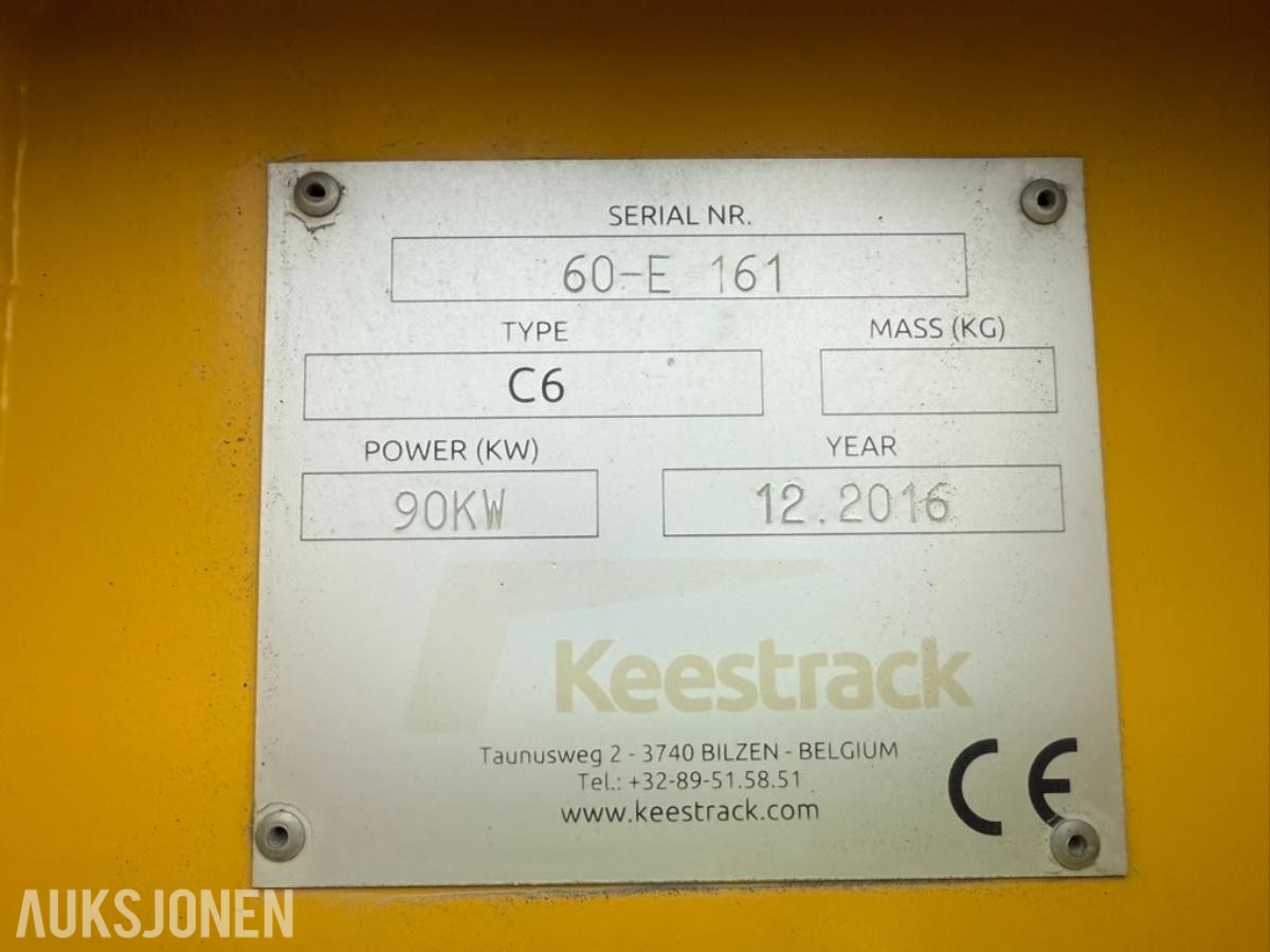 2016 Keestrack C6 2-dekket sikteverk med kun 4 079 timer