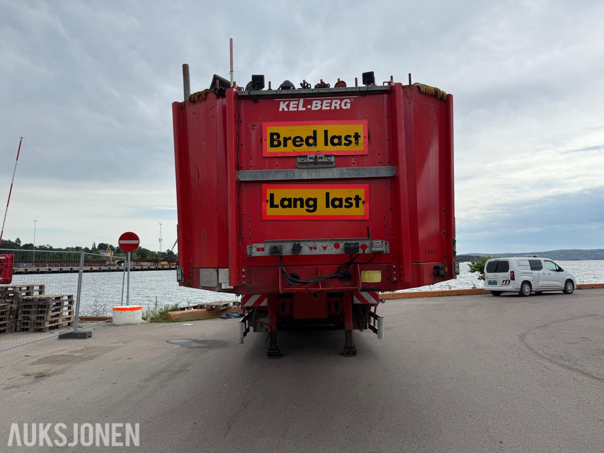 2019 Kel-Berg 3-akslet semitralle med uttrekk, TRIDEC, fjernkontroll