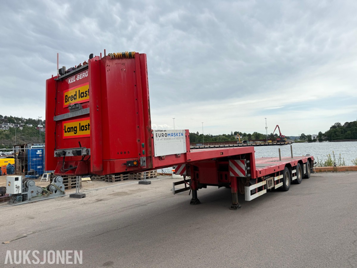 2019 Kel-Berg 3-akslet semitralle med uttrekk, TRIDEC, fjernkontroll
