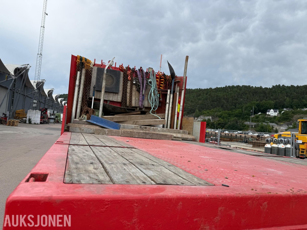 2019 Kel-Berg 3-akslet semitralle med uttrekk, TRIDEC, fjernkontroll