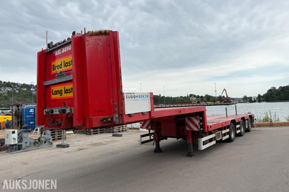 2019 Kel-Berg 3-akslet semitralle med uttrekk, TRIDEC, fjernkontroll