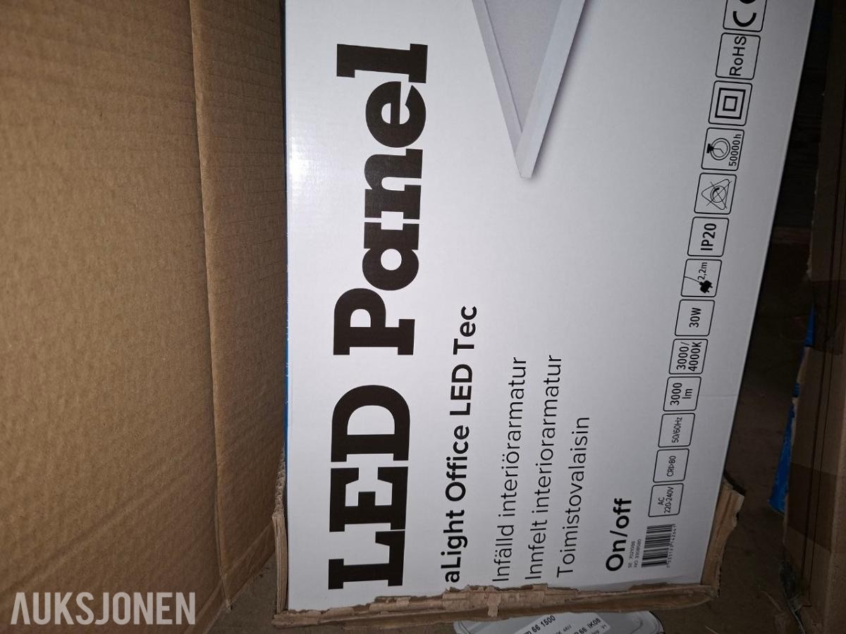5 stk LED Panel 30W - Helt nye i esker