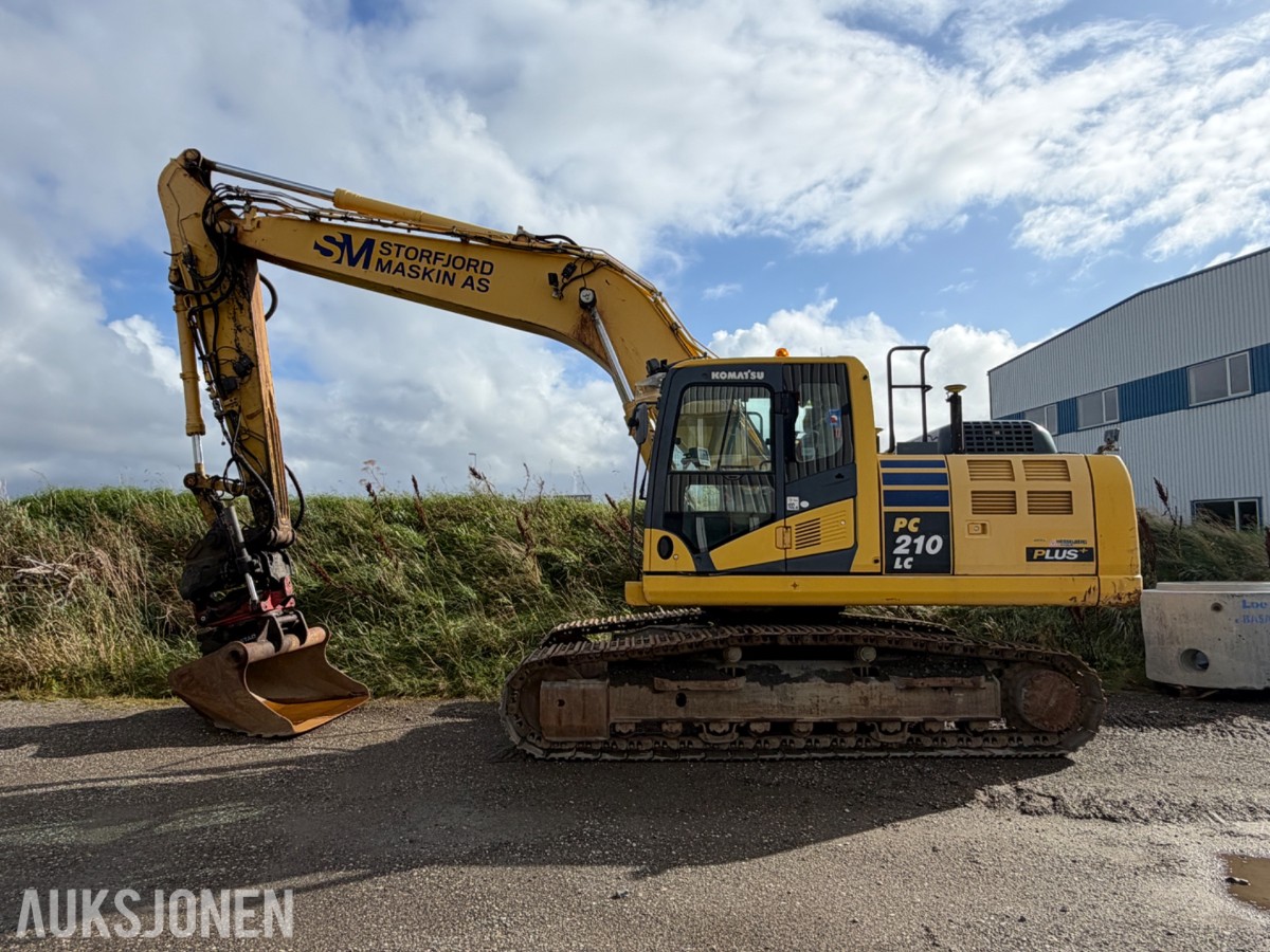 2016 Komatsu PC 210 LC -10+ - 6372 timer-Rototilt-Sentralsmøring-Bunkringspumpe 