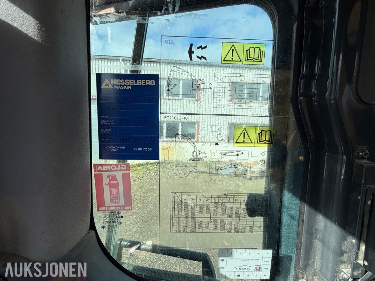2016 Komatsu PC 210 LC -10+ - 6372 timer-Rototilt-Sentralsmøring-Bunkringspumpe 