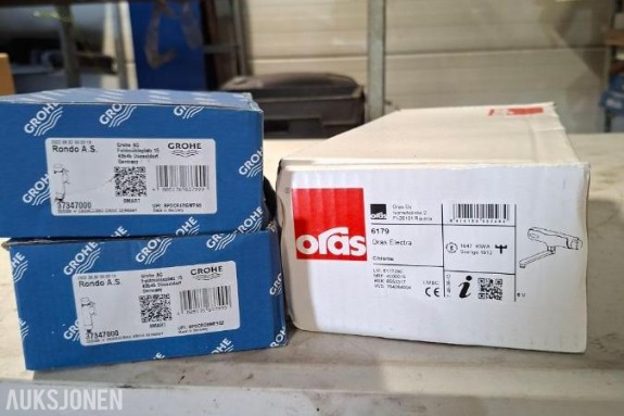 2 stk Grohe Rondo 1 stk Oras Electra 6179