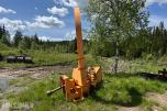 PC traktormontert flishugger / fliskutter med hydraulisk innmating