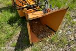 PC traktormontert flishugger / fliskutter med hydraulisk innmating