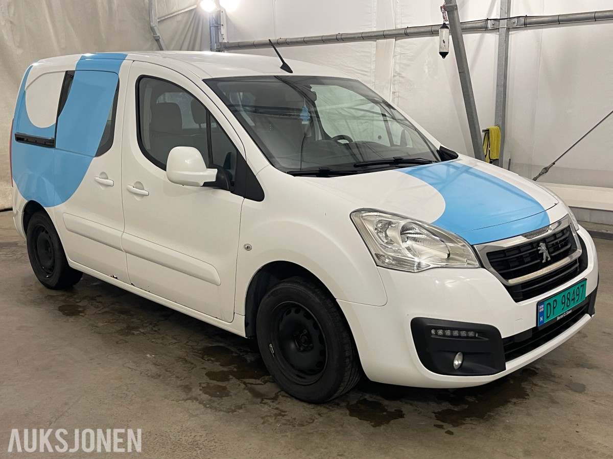2016 PEUGEOT PARTNER 1.6-99 D AUTOMAT CRUISE P.SENSORER HENGERFESTE