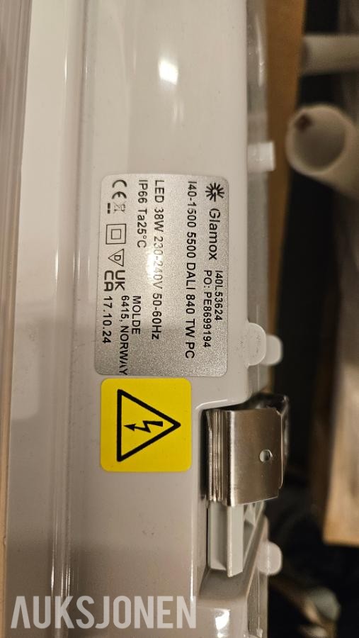 Glamox I40-1500 5500 DALI 840 TW PC lamper