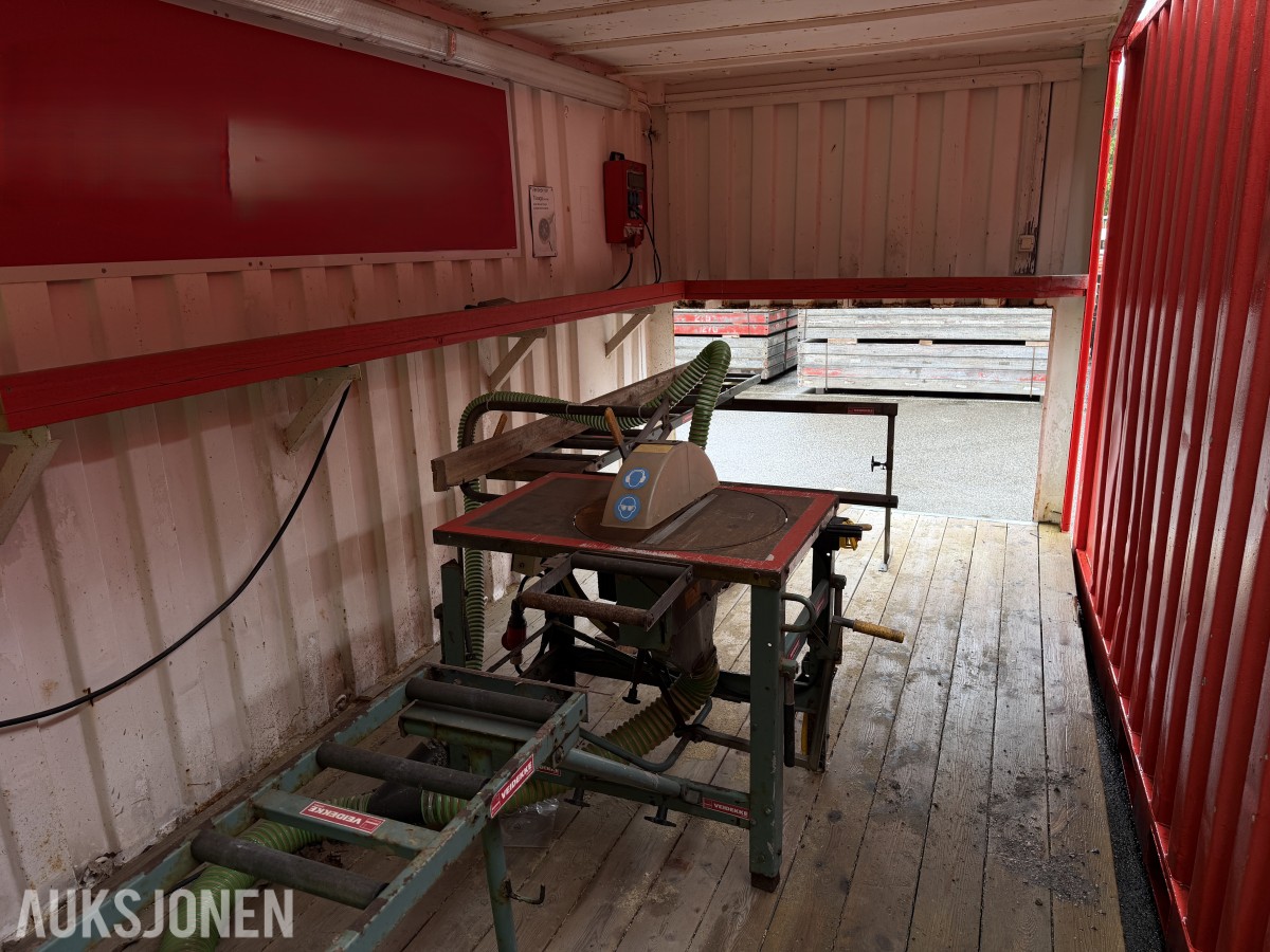 20 FOT SAGCONTAINER MED ERNEX SAG MOD 1603 – AVSUGSANLEGG