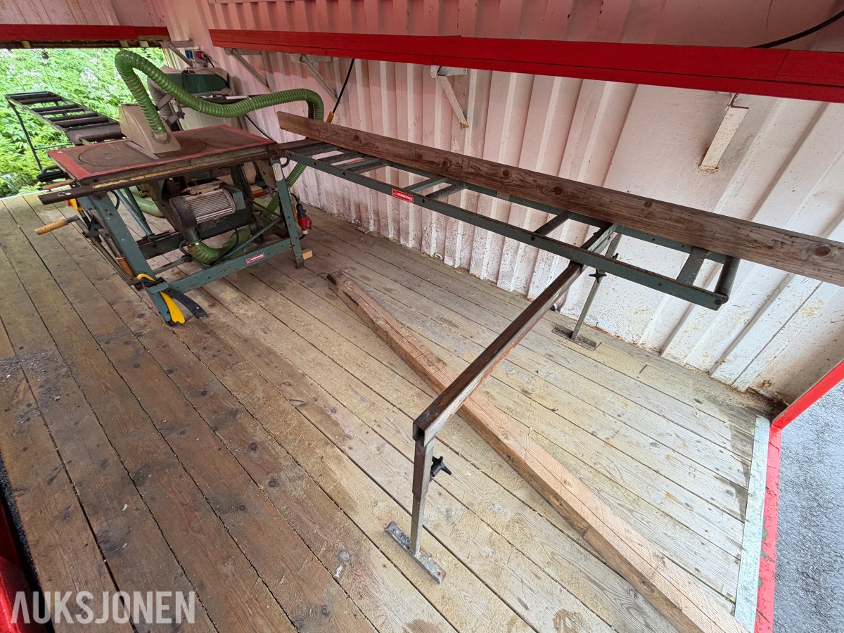 20 FOT SAGCONTAINER MED ERNEX SAG MOD 1603 – AVSUGSANLEGG