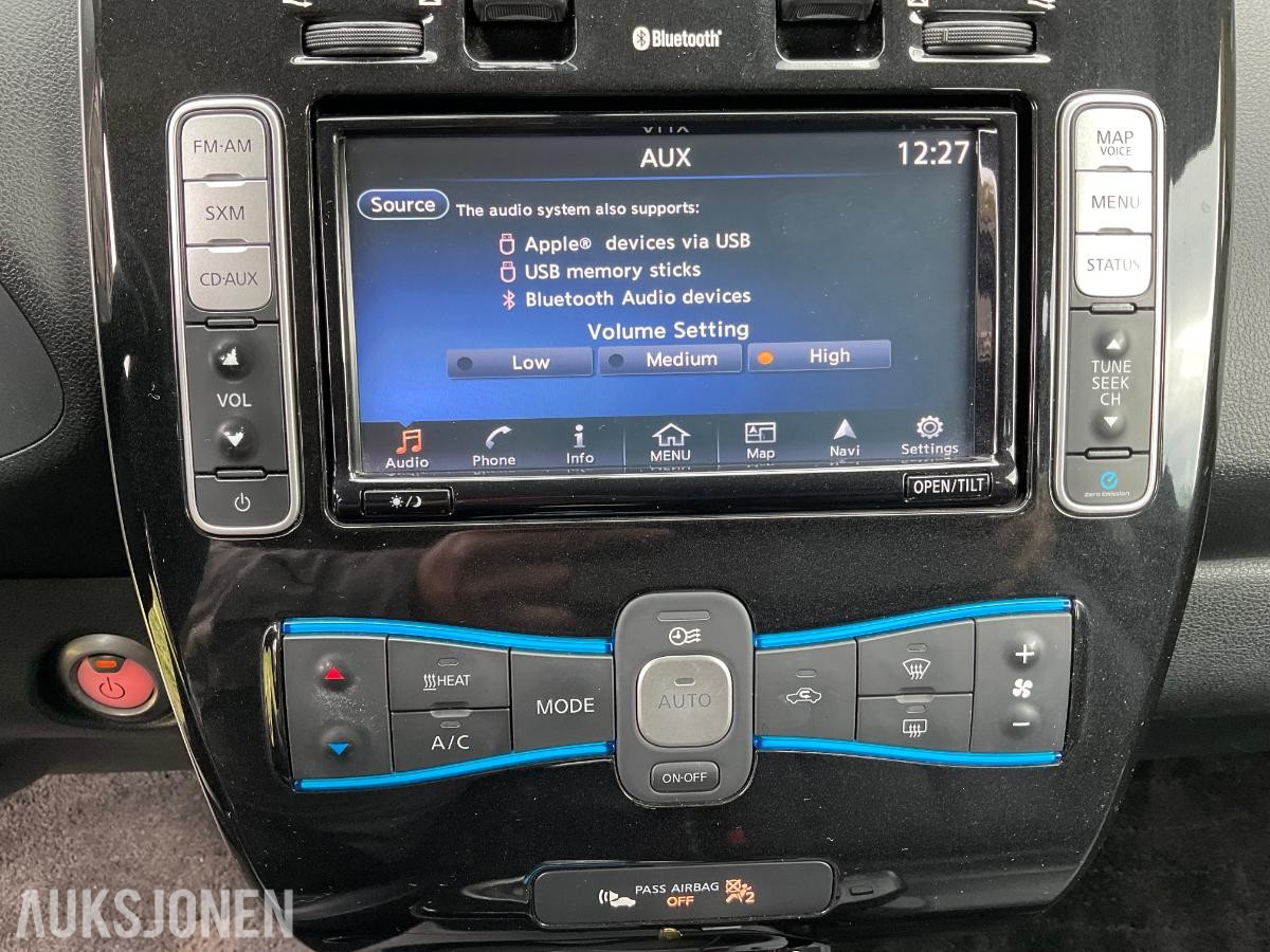 2017 Nissan Leaf, EL-bil med lav km.