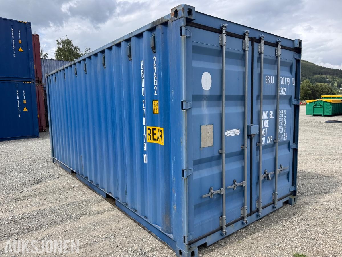 20 fot container med 4 lagerboder