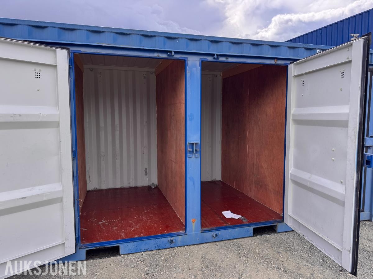 20 fot container med 4 lagerboder