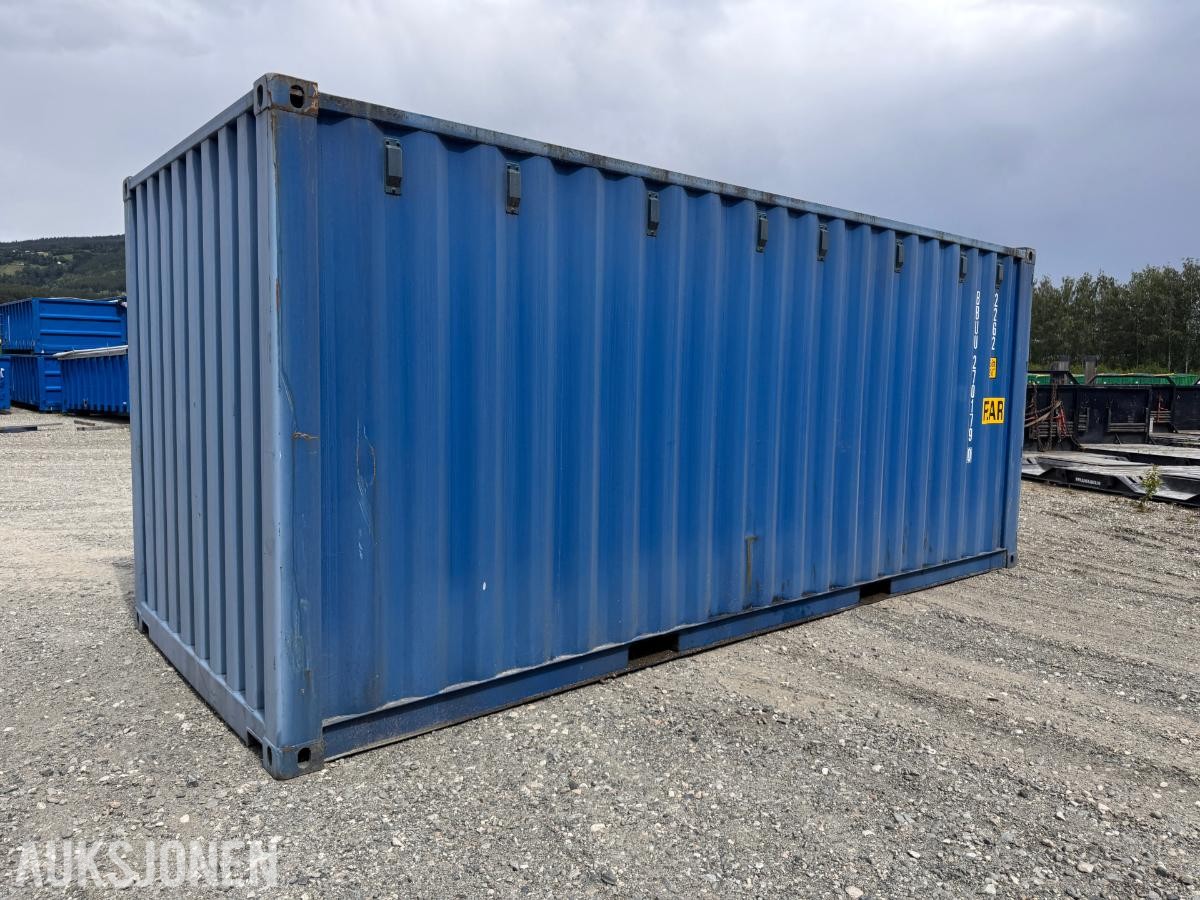 20 fot container med 4 lagerboder