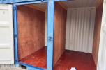 20 fot container med 4 lagerboder