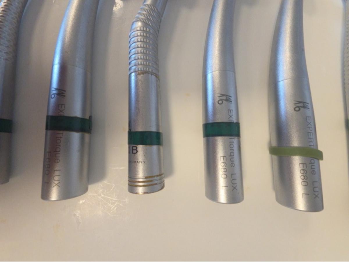 7 stk dentale turbiner og håndstykker – KaVo og Sirona
