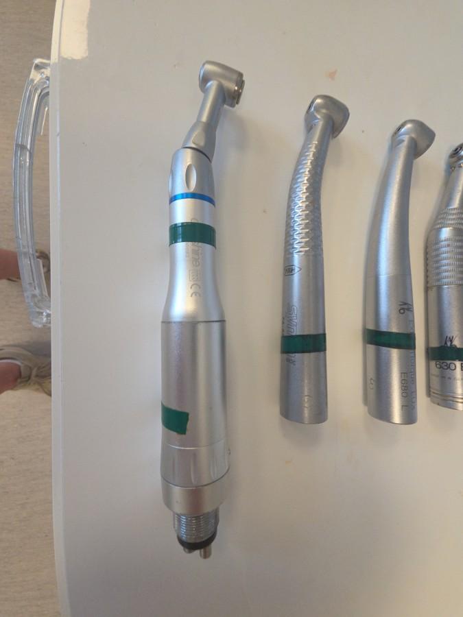7 stk dentale turbiner og håndstykker – KaVo og Sirona