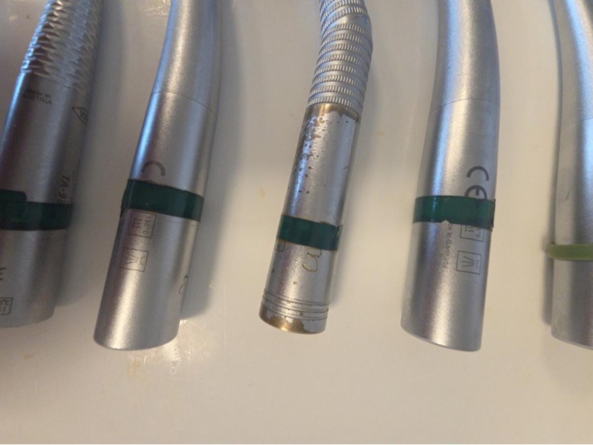 7 stk dentale turbiner og håndstykker – KaVo og Sirona