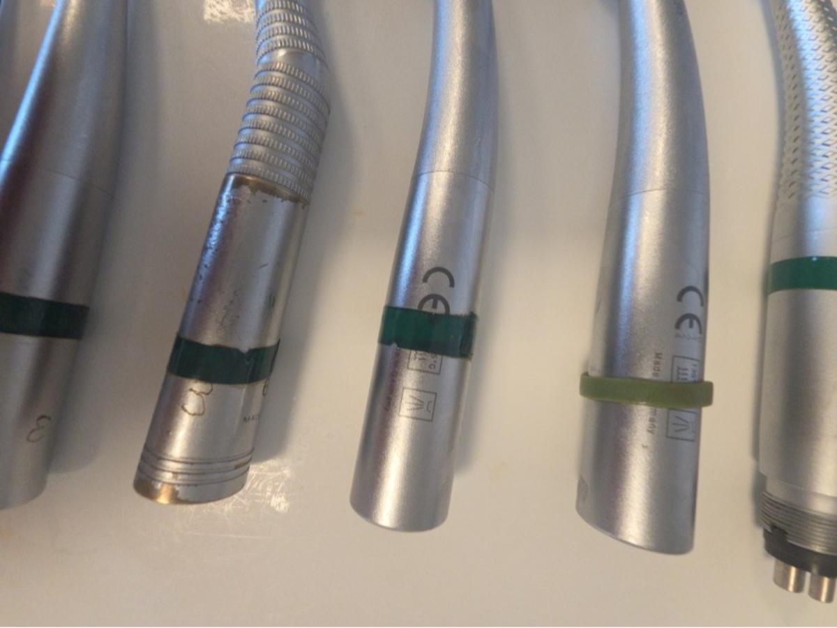7 stk dentale turbiner og håndstykker – KaVo og Sirona